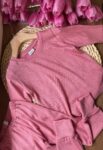 Set prim strat din in tricotat - Pink