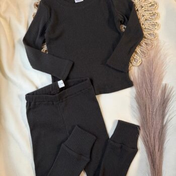 Set de corp din lana merinos - Kaki