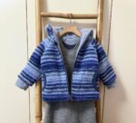 Jacheta dublata din lana fleece - Blue