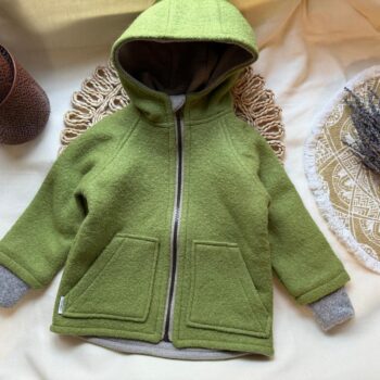 Jacheta lana fiarta premium dublata cu merinos - Kiwi