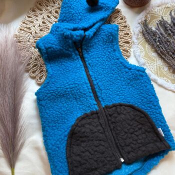 Vesta din lana - Urs Blue