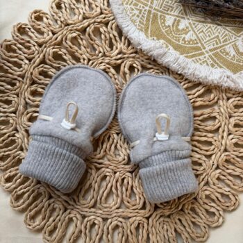 Manusi lana fleece pufoase - Gray