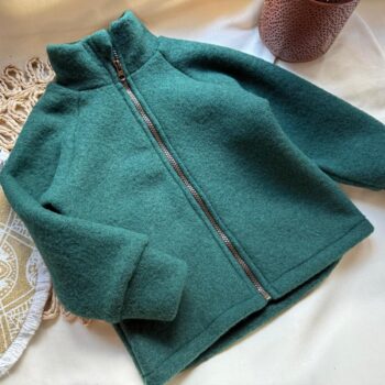 Jacheta lana fleece - Forest Green