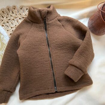 Jacheta lana fleece - Brown Sugar