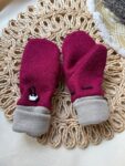 Manusi lana fiarta dublate - Cherry - 1