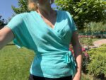 Bluza dama IN tricotat - Turquoise