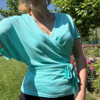 Bluza dama IN tricotat - Turquoise
