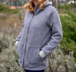 Jacheta dublata din lana fiarta - Gray