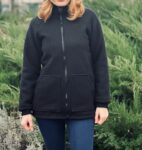 Jacheta dublata din lana fiarta - Black