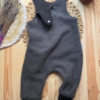 Salopeta din lana fiarta dublata - Gray